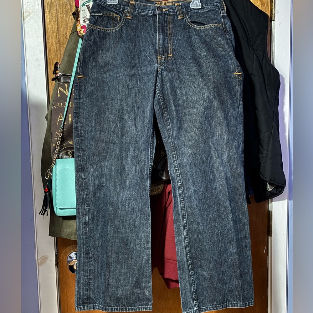 Bullhead Men's Straight Jeans - Dark Blue Wash